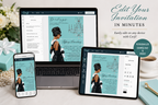 Breakfast at Tiffany’s Bridal Shower Invitation Editable Template