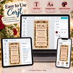 Medieval Menu | Royal Feast Renaissance Red | Editable Template