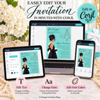 Breakfast at Tiffany’s Bridal Shower Invitation Tan | Editable Template