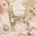 Fairy First Birthday Invitation |  Editable Template