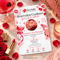 Reservation Adult Birthday Dinner Party Invitation | Editable Template