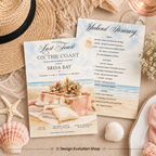 Last Toast on the Coast Bachelorette Pink Invitation |  Editable Template