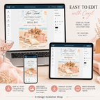 Last Toast on the Coast Bachelorette Pink Invitation |  Editable Template