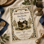 Medieval Renaissance Baby Shower Invitation |  Editable Template