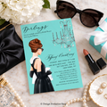 Breakfast at Tiffany’s Bridal Shower Invitation Brunette | Editable Template