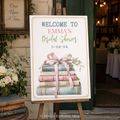 Book themed Bridal Shower Welcome Sign Editable Template | 24 x 36 Editable Sign