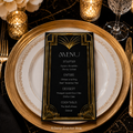Art Deco Menu | Great Gatsby Dinner Menu | Editable Template