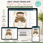 Fresh Off the Market Welcome Sign | Vintage Flower Cart Editable Template