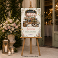 Fresh Off the Market Welcome Sign | Vintage Flower Cart Editable Template