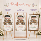 Fresh Off the Market Welcome Sign | Vintage Flower Cart Editable Template
