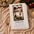 Holiday Heels Fridge Invitation |  Editable Template