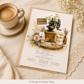 Love is Brewing Bridal Shower Invitation |  Editable Template