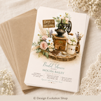 Love is Brewing Bridal Shower Invitation |  Editable Template
