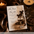 Married in a Tini Bit Bridal Shower Invitation |  Editable Template