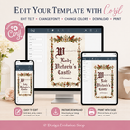 Medieval Birthday Welcome Sign Editable Template | 24 x 36 Editable Sign