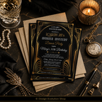 Roaring 20s Murder Mystery Invitation |  Editable Template