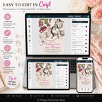 Shoe Platter Jewelry Fashion Invitation |  Editable Template