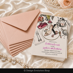 Shoe Platter Jewelry Fashion Invitation |  Editable Template