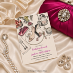 Shoe Platter Jewelry Fashion Invitation |  Editable Template