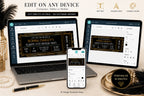 Roaring 20s Gatsby Ticket Invitation Editable Template