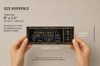 Roaring 20s Gatsby Ticket Invitation Editable Template