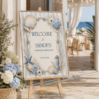 Let's Toast on the Coast Beach Welcome Sign Editable Template | 24 x 36 Editable Sign