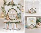 Woodland Baby Shower Invitation Rustic Forest Animals Couples Shower Printable Template